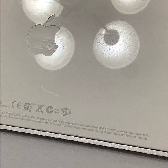 Apple Mac Bluetooth Wireless Silver Slim Magic Keyboard Model A1314 - Picture 6 of 6